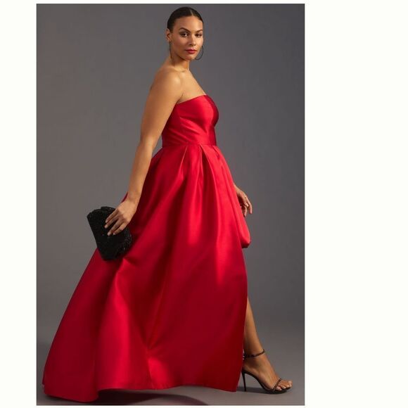 New Anthropologie Hutch Strapless High-Low Bubble Dress/ size 4P - Picture 9 of 14